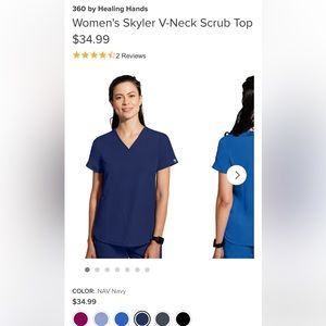 360 by Healing Hands
Women's Skyler V-Neck Scrub Top